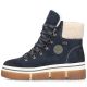 3. Rieker Y6347-14 Navy Blue Waterproof Leather Women's Ankle Boots