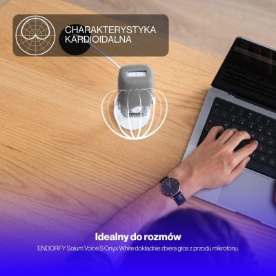 52. ENDORFY Solum Voice S Onyx White Microphone (EY1B015)