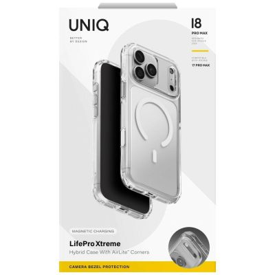 7. Uniq LifePro Xtreme Magclick Charging Case for iPhone 18 Pro Max / 17 Pro Max - Transparent
