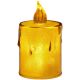 19. DECORATIVE CANDLE 10.5 CM AMBER WARM WHITE 1 LED