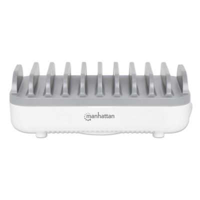 9. Manhattan 102766 Mobile Charger Mobile Phone, Smartphone, Tablet White, Gray AC Fast Charging Internal