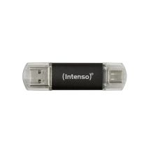 Intenso Twist Line USB Flash Drive 256 GB USB Type-A / USB Type-C 3.2 Gen 1 (3.1 Gen 1) Anthracite