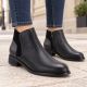 5. Women’s black lined leather ankle boots M.Daszyński SFY2648-1