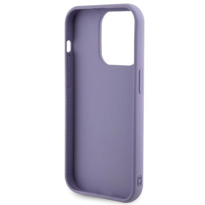 7. Guess Sequin Script Metal case for iPhone 15 Pro - purple
