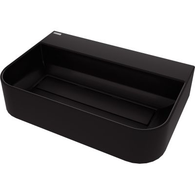 Granite countertop washbasin with space for a tap - with a cover