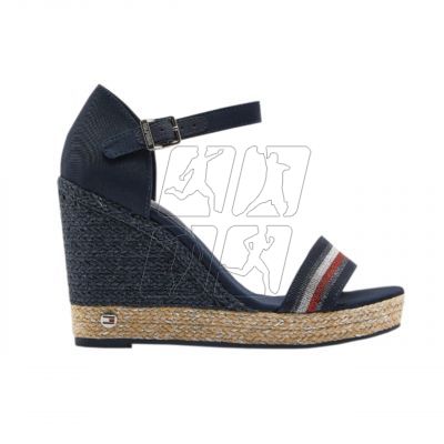 7. Tommy Hilfiger Grosgrain High Wedge Sandal W FW0FW05254