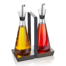 GEFU X-PLOSION Oil/Vinegar Dispenser 0.25 l Glass, Silicone, Stainless Steel Transparent