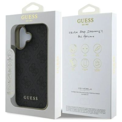 8. Guess 4G Charms Collection case for iPhone 16 Plus - black