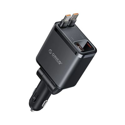 ORICO Twin Reach 45W 1A3C Dual Retractable Car Charger