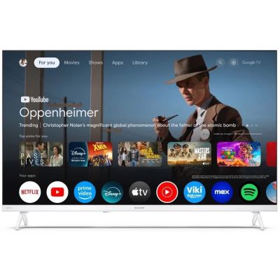 7. Sharp LC-32HF2265EW 81.3 cm (32") HD Smart TV with Wi-Fi, White