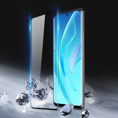 3. Dux Ducis Curved Glass Tempered glass for Honor 60 Pro with a black frame