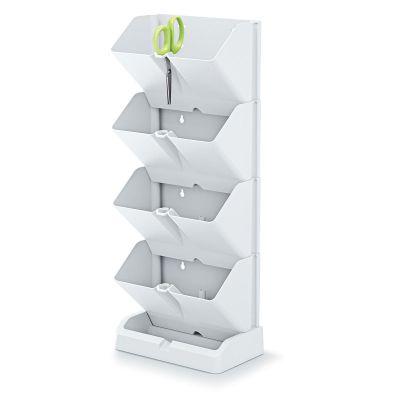 12. VERTICAL GARDEN FLOWER BED STANDING WHITE