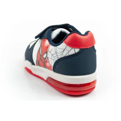 5. Leomil children's sports shoes Spiderman sneakers lightweight with velcro LED white