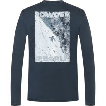 Men's SUPER.NATURAL M POWDER TO THE PEOPLE BIO J LS Long-Sleeve Shirt navy blue