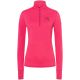 2. Women's long-sleeve thermal shirt with mock neck SUPER.NATURAL W Tundra 175 Zip 1/4 Flear pink