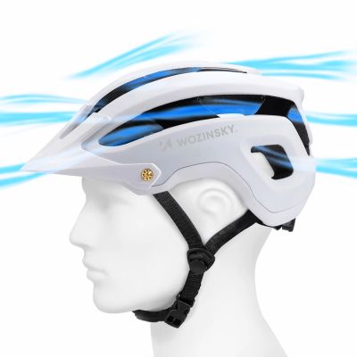 11. Wozinsky MTB bicycle helmet with removable visor, lightweight L - black and white