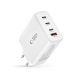 6. Tech-Protect NC100W-GAN charger GaN 3x USB-C PD 100W / USB-A QC 3.0 - white