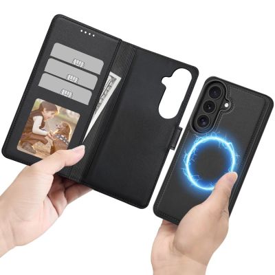 4. Tech-Protect Wallet MagSafe Case for Samsung Galaxy S26 - Matte Black