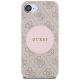 3. Guess 4G Circle Classic Logo MagSafe case for iPhone 16e - pink