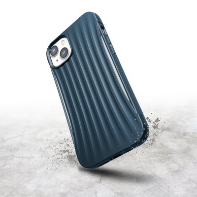 7. Raptic X-Doria Clutch Case iPhone 14 Plus back cover blue