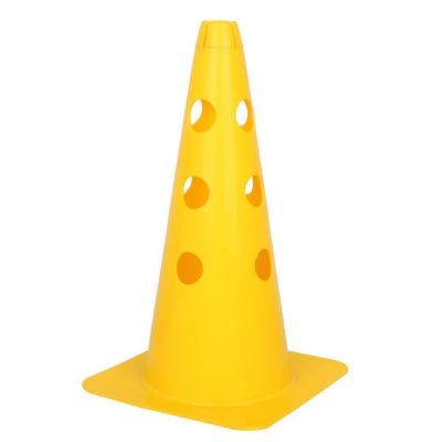 2. Traffic cone with holes 37.5 cm yellow