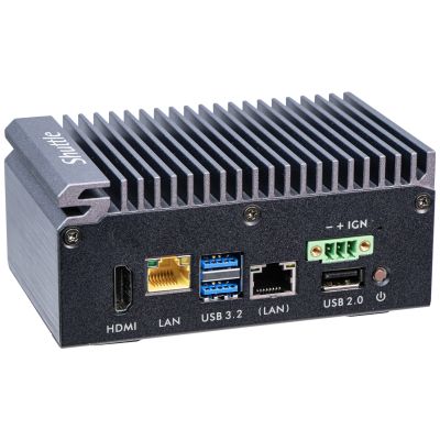 5. Shuttle Edge PC SPCEL03 PC Size 0.46L Black x6413E Intel SoC BGA 1493 1.5 GHz