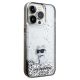 4. Karl Lagerfeld Liquid Glitter Choupette case for iPhone 14 Pro - transparent