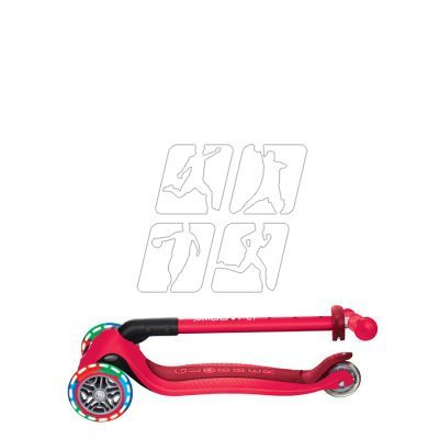 27. Globber Primo Foldable Lights 3-Wheel Scooter 432-102-2 New Red