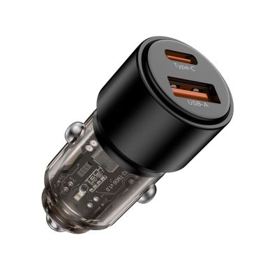 2. Tech-Protect CC03 95W 2-Port USB-A / USB-C Car Charger - Black