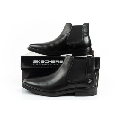 10. Skechers men's shoes Chelsea boots Miller-Boris elegant leather