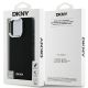 8. DKNY Plain Silver Logo MagSafe iPhone 16 Pro Max Case - Black