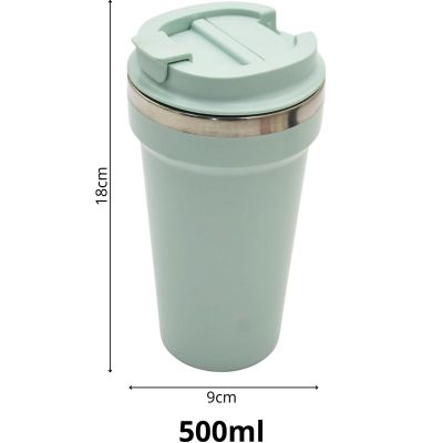 5. EXCELLENT HOUSEWARE THERMAL TRAVEL MUG 500L - GREEN