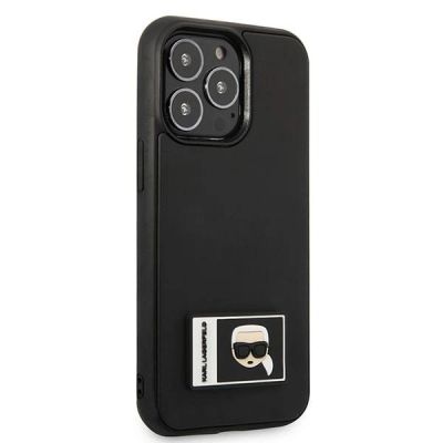 4. Karl Lagerfeld Ikonik Patch Case for iPhone 13 Pro / iPhone 13 - Black