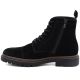 3. Men's leather ankle boots, unlined, suede, black, Big Star UU174221
