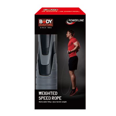 21. Speed skipping rope with 2 x 100g weights BK 256