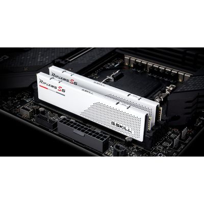 4. G.SKILL RIPJAWS S5 DDR5 2X16GB 6000MHZ CL30 XMP3 WHITE F5-6000J3040F16GX2-RS5W