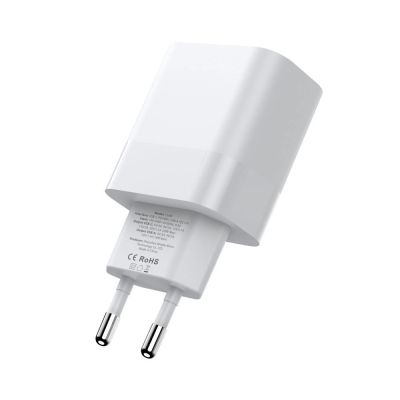 6. Tech-Protect C20W 2x USB-C PD 20W charger with USB-C / USB-C cable - white