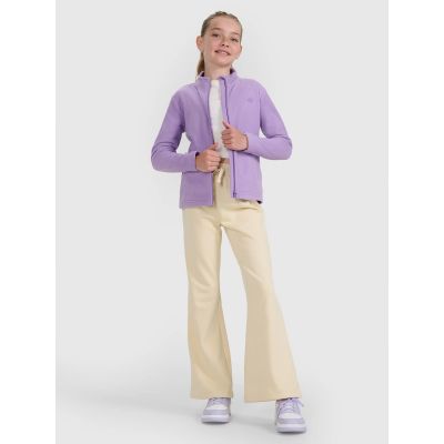 6. Girls’ Slim-Fit Fleece Jacket with Stand-Up Collar 4F 4FJRAW25TFLEF434-51S