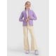 6. Girls’ Slim-Fit Fleece Jacket with Stand-Up Collar 4F 4FJRAW25TFLEF434-51S