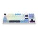 4. REDRAGON K728WBB-RGB-PRO Antonium Pro Keyboard USB + RF Wireless + Bluetooth White, Blue