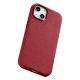 12. iCarer Case Leather case cover made of natural leather for iPhone 14 Plus red (compatible with MagSafe)