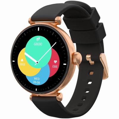 2. Smartwatch Gravity Rose Gold Black 2 Straps GT26-6