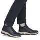 6. Women's leather ankle boots, insulated black Rieker L5651-01