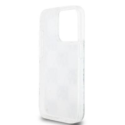 7. DKNY Liquid Glitter Multilogo case for iPhone 15 Pro - white