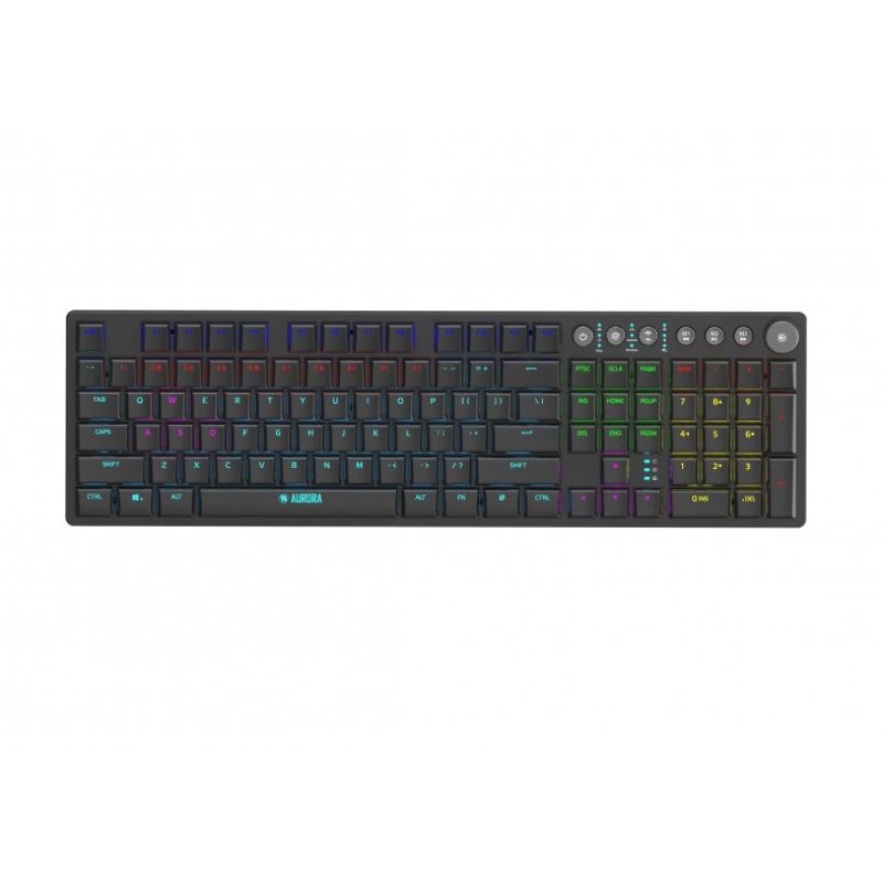 19. I-BOX AURORA K-6 RGB MECHANICAL KEYBOARD, RED SWITCH, LOW PROFILE GAMING