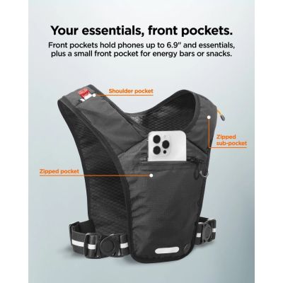 10. Spigen A720 Dynamic Shield Running Vest L-XL - Black