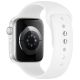 2. Tech-Protect Silicone Strap for Apple Watch 40 / 41 / 42 mm - White