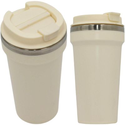 14. EXCELLENT HOUSEWARE THERMAL TRAVEL MUG 500ML - ECRU