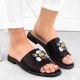 8. Flip-flops with rhinestones S.Barski W OLI262A, black
