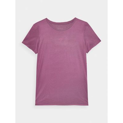 4. Women's quick-drying regular training T-shirt 4F 4FWAW24TFTSF1011-53S